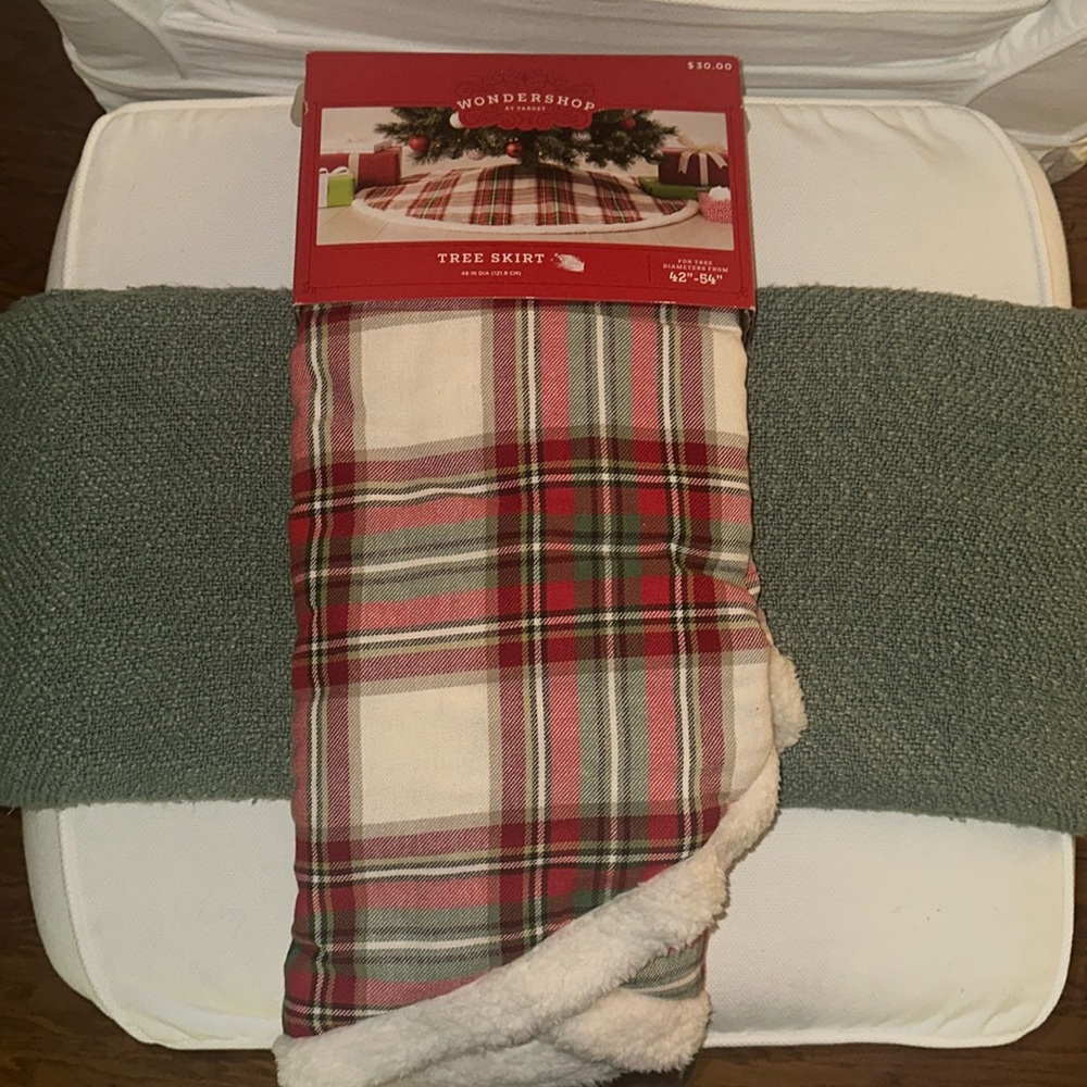 Target Wondershop Plaid Tree Skirt
